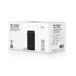 V-TAC G9 LED betona Sienas gaismeklis, tumši pelēks, kvadrāta, IP20, MAX 25W