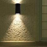 V-TAC GU10 LED Concrete Wall Lamps, dark grey, round, IP20, MAX 35W