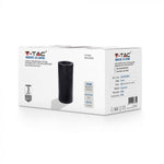 V-TAC GU10 LED Concrete Wall Lamps, dark grey, round, IP20, MAX 35W