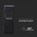 SALE_12W(720Lm) светодиодный садовый светильник, бетон, темно-серый, V-TAC, IP65, теплый белый свет 3000K