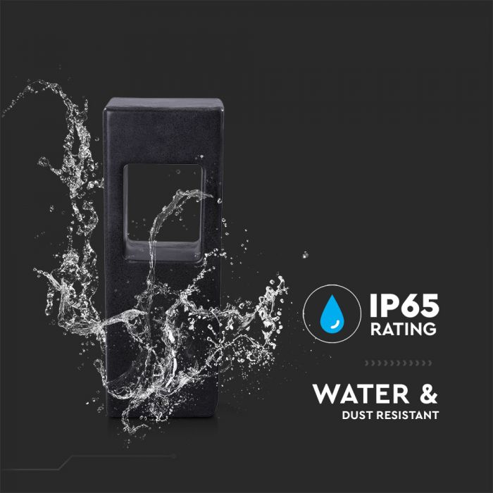PARAUGA IZPĀRDOŠANA_12W(720Lm) LED dārza gaismeklis, betona, tumši pelēks, V-TAC, IP65, silti balta gaisma 3000K