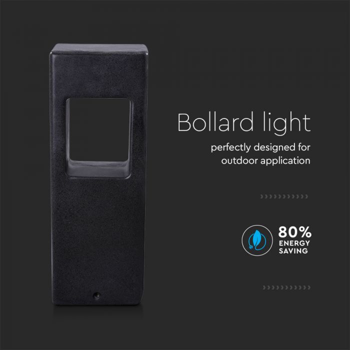 SALE_12W(720Lm) светодиодный садовый светильник, бетон, темно-серый, V-TAC, IP65, теплый белый свет 3000K