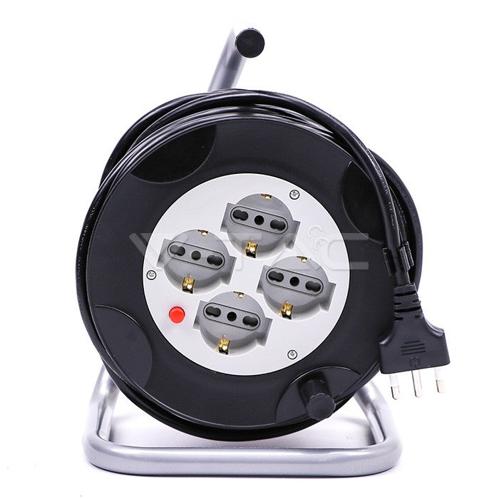 Удлинительный кабель 15 м, черный, IP20, 16A, AC250V, V-TAC