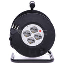 25m förlängningssladd, svart, IP20, 16A, AC250V, V-TAC