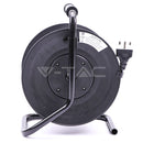 25m förlängningssladd, svart, IP20, 16A, AC250V, V-TAC