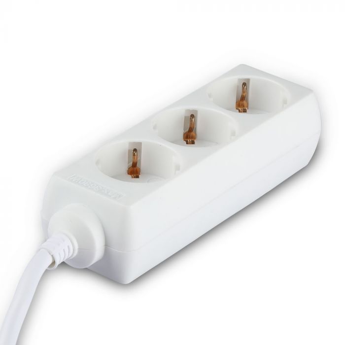 1.5m Pagarinātājs-sadalītājs 3 ligzdas IP20 16A 250V 3680W, V-TAC