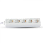 1.5m Pagarinātājs-sadalītājs 5 ligzdas IP20 16A 250V 3680W, V-TAC