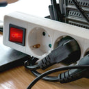 1,5m Förlängningsuttag delare 4 uttag med strömbrytare IP20 16A 250V 3680W, V-TAC