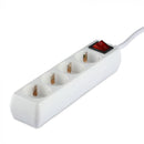 1,5m Förlängningsuttag delare 4 uttag med strömbrytare IP20 16A 250V 3680W, V-TAC