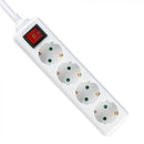 5m Pagarinātājs-sadalītājs 4 ligzdas ar slēdzi IP20 16A 250V 3680W, V-TAC