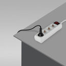 5m Förlängningsuttag delare 4 uttag med strömbrytare IP20 16A 250V 3680W, V-TAC