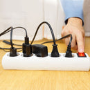 1,5m pikendusjuhe 5 pistikupesa koos lülitiga IP20 16A 250V 3680W, V-TAC