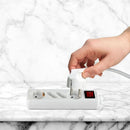 1,5m Pistikupesa jaotur 4 pistikupesa koos lülitiga IP20 16A 250V 3680W, V-TAC