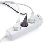 1.5m Pagarinātājs-sadalītājs 3 ligzdas, 2 USB IP20 16A 250V 3680W , V-TAC