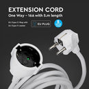 5m Extension cord IP20 16A 250V 3680W, V-TAC