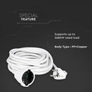 5m Extension cord IP20 16A 250V 3680W, V-TAC