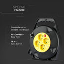 10m Extender-splitter 4 sockets, IP20 16A 250V 3680W, V-TAC