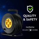 25m Pistikupesa jaotur 4 pistikupesa, IP20 16A 250V 3680W, V-TAC