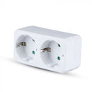 Адаптер 2x16A, IP20, 2300 Вт, AC:250V, V-TAC