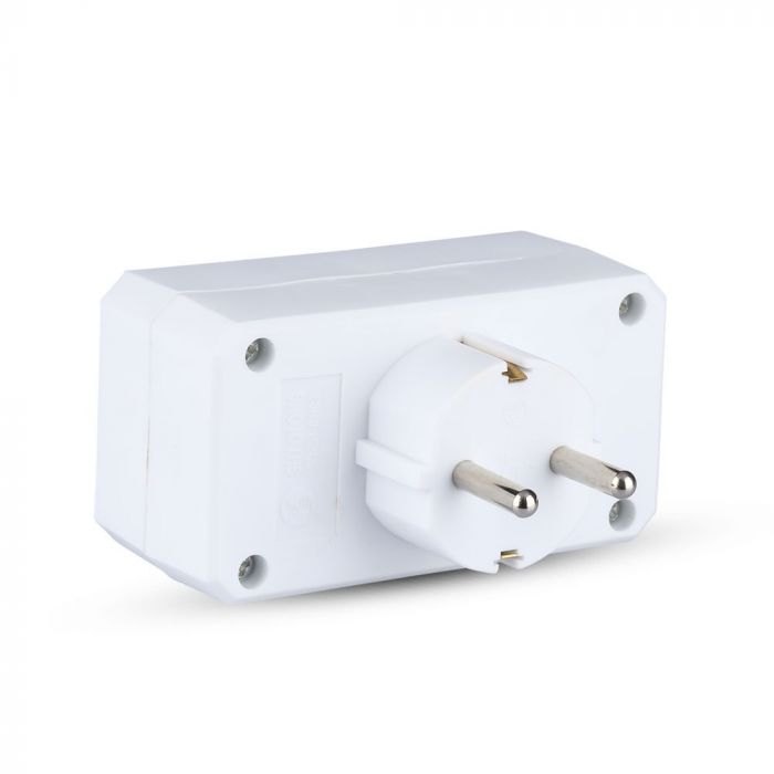 Адаптер 2x16A, IP20, 2300 Вт, AC:250V, V-TAC