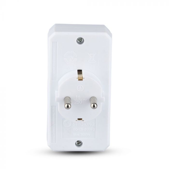 Adapteris 16A 250V 3680W, V-TAC