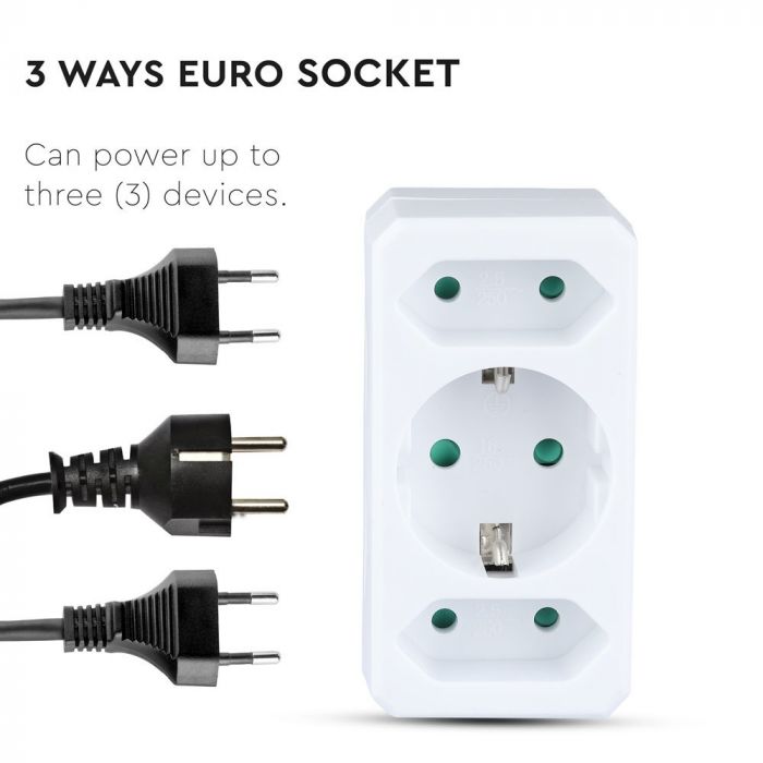 Adapteris 16A 250V 3680W, V-TAC