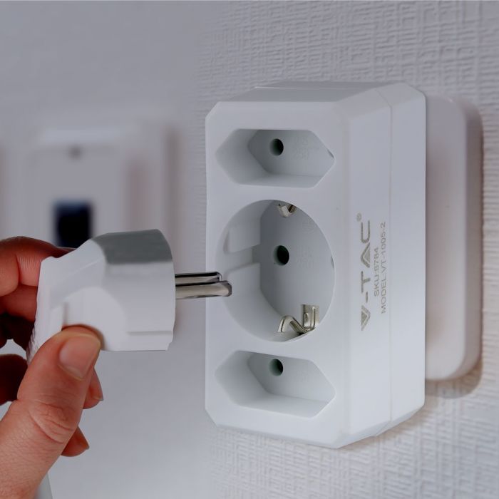 Adapteris 16A 250V 3680W, V-TAC