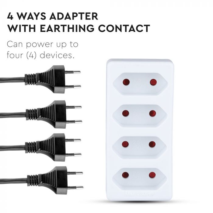 Adapteris 16A 250V 3680W, V-TAC