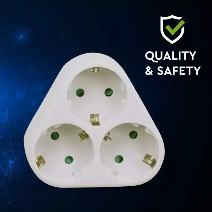 Adapteris 3x16A, IP20, 3680W, AC:250V, V-TAC