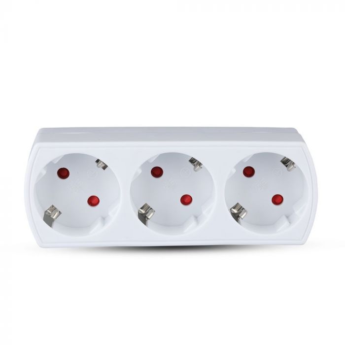 Adapteris 3x16A, IP20, 3680W, AC:250V, V-TAC
