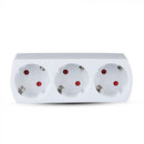 Adapteris 3x16A, IP20, 3680W, AC:250V, V-TAC