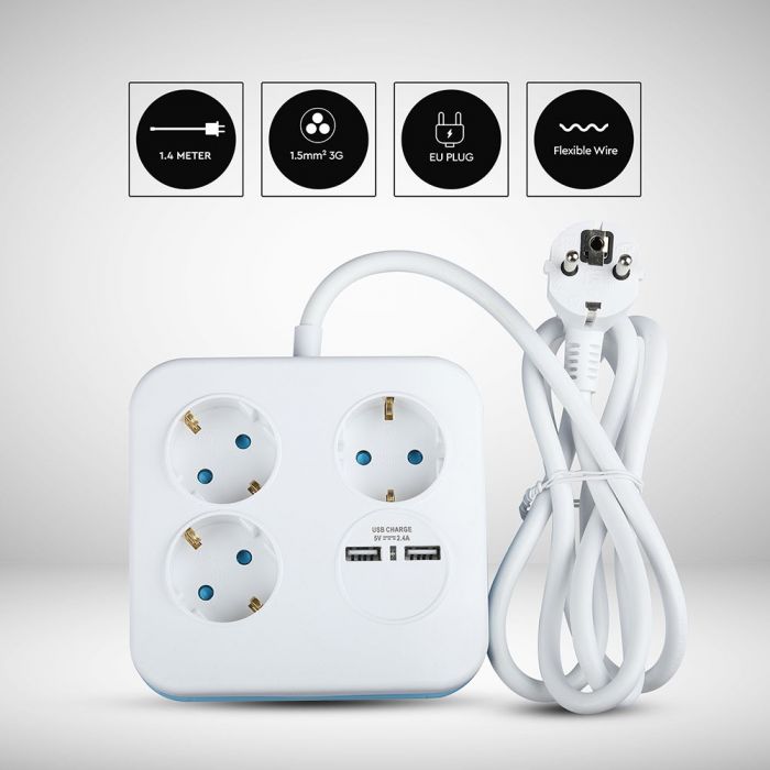 Adapter USB-ga, 16A, 3680W, AC:230V, IP20, V-TAC