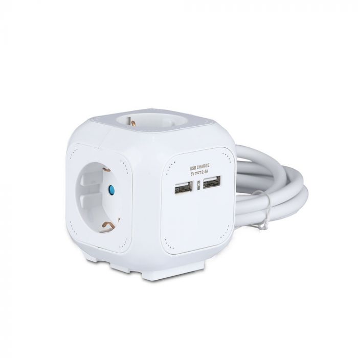 Adapter USB-ga, 16A, 3680W, AC:230V, IP20, V-TAC
