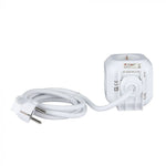 Adapter with USB, 16A, 3680W, AC:230V, IP20, V-TAC
