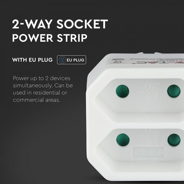 Adapteris 5A/16A, 1100W, AC:230V, IP20, V-TAC