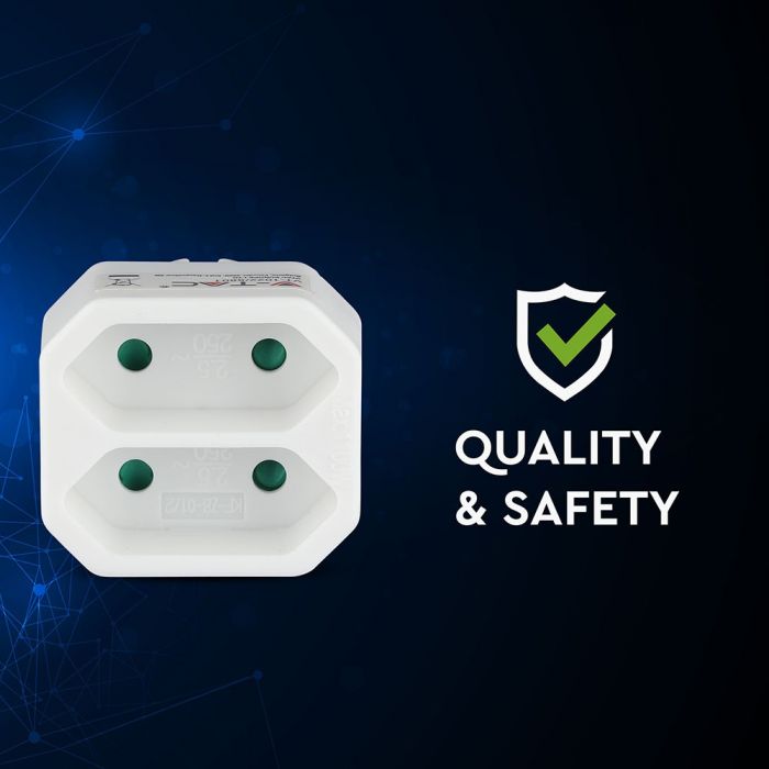 Adapteris 5A/16A, 1100W, AC:230V, IP20, V-TAC