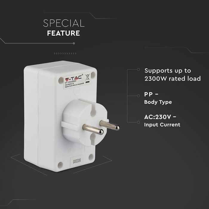 Adapter 16A/10A, 2300W, AC:230V, IP20, V-TAC