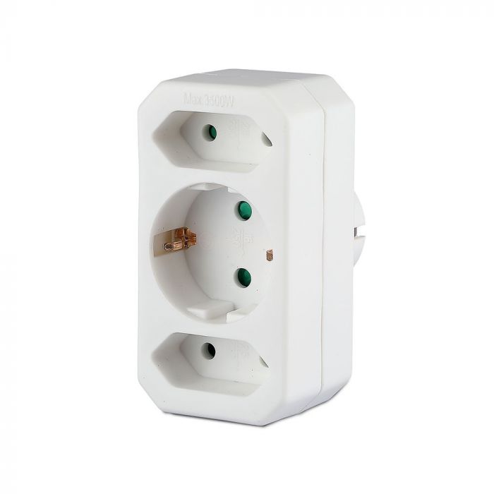 Adapter 16A/16A, 3500W, AC:230V, IP20, V-TAC
