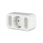 Adapter 16A/16A, 3500W, AC:230V, IP20, V-TAC