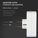 Adapter 16A/16A, 3500W, AC:230V, IP20, V-TAC