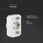 Adapter 16A/16A, 3500W, AC:230V, IP20, V-TAC