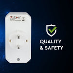 Adapter 16A/16A, 3500W, AC:230V, IP20, V-TAC