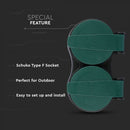 Adapter for 2 sockets, 3680W 16A, IP44, V-TAC