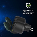 Адаптер для 2 розеток, 3680 Вт 16A, IP44, V-TAC