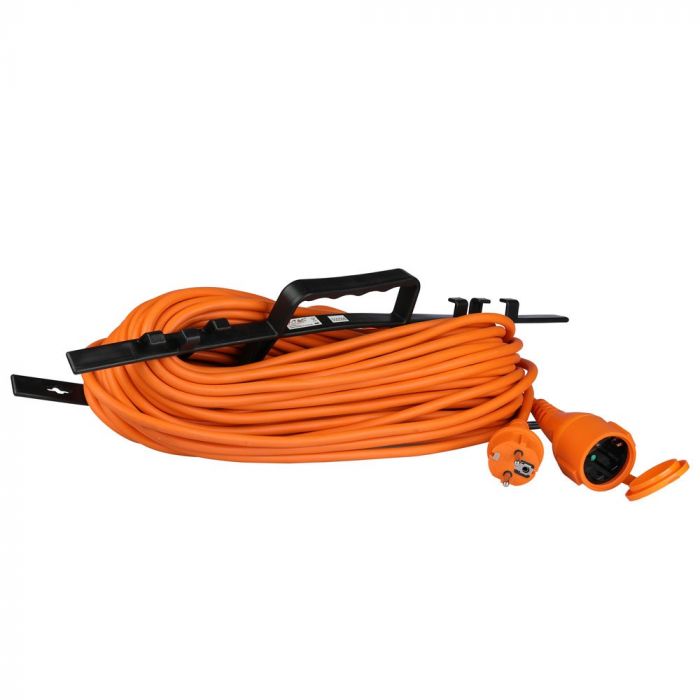 30m Pagarinātājs, 1 ligzda, IP44 16A 230V 3500W, IP44, V-TAC