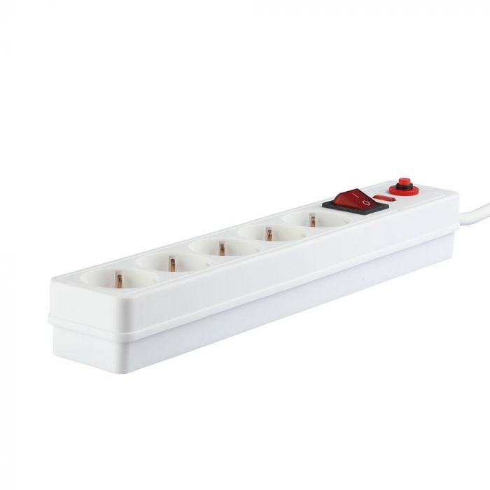 1.4m Pagarinātājs-sadalītājs 5 ligzdas IP20 16A 250V 3680W, V-TAC