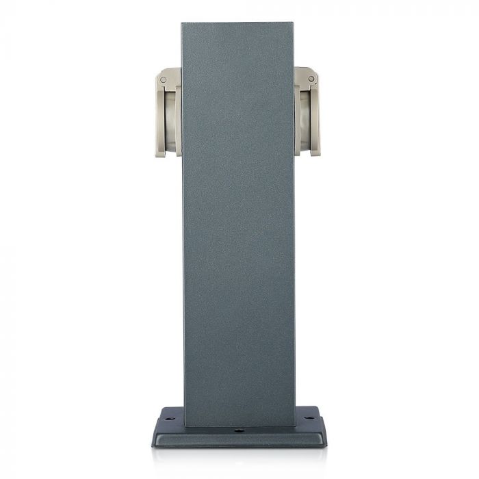 V-TAC Schuko type distributor with 2 sockets, 2x16A, IP44, dark grey, Max 3680W