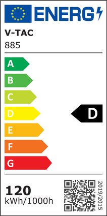 120W (16800Lm) 140Lm/W LED tänavavalgusti, IP65, V-TAC SAMSUNG, II klass, 5 aastat garantiid, neutraalne valge 4000K