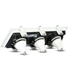 3xGU10 recessed frame/fixture, adjustable light direction, square, 270x100x45mm, recessed. 256x85mm, black/white, V-TAC