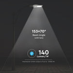 150W (21000Lm) 140Lm/W LED tänavavalgusti, IP65, V-TAC SAMSUNG, II klass, 5-aastane garantii, jaheda valge 5700K